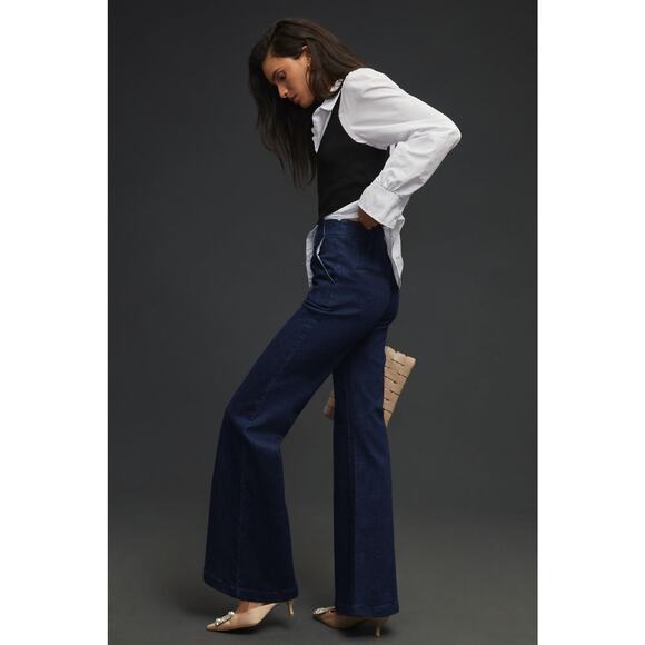 NWT Anthropologie Maeve High-Rise Flare Jeans - 29 waist - Picture 1 of 11